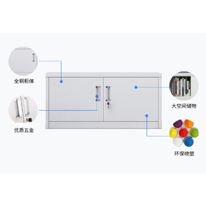 五节单层文件柜